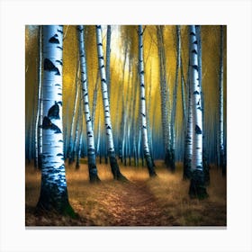 Birch Forest 48 Canvas Print
