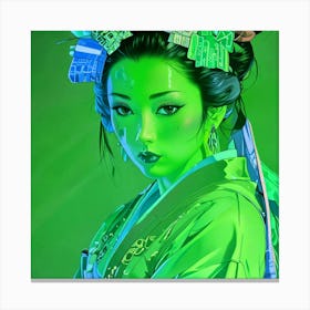 Japan Geisha Visual 25 Canvas Print