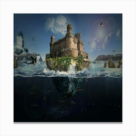 Castle In The Sea 1 Canvas Print