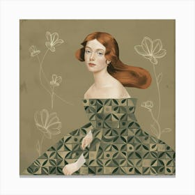 Vintage Woman Canvas Print