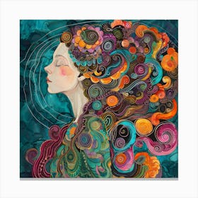 Woman'S Head 5 Canvas Print