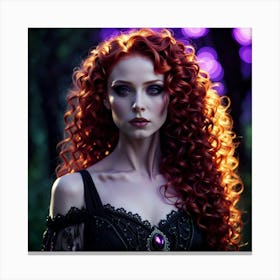 Red Haired Beauty 3 Canvas Print