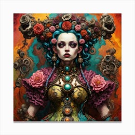 Steampunk Lady Canvas Print