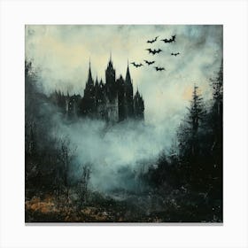 Bats In The Fog Art Canvas Print