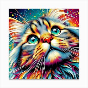 Feline Creative Cat Illustration 91 1 Canvas Print