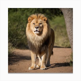 Lion Nature Canvas Print
