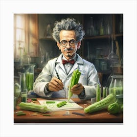 Albert Einstein 5 Canvas Print