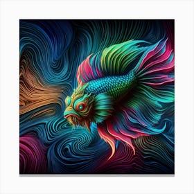 Fighter Fish Canvas Print