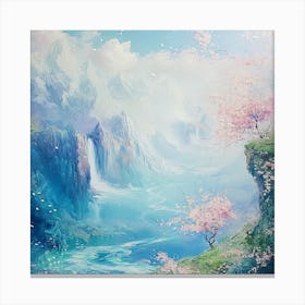 Oneeline42 Beautiful Horizon Revealing A Magical Valley With Canvas Print