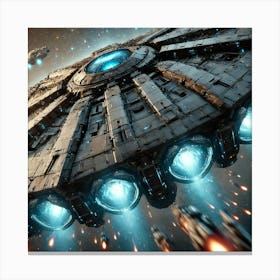 Phoenix Class Bomber Armor Shield Canvas Print