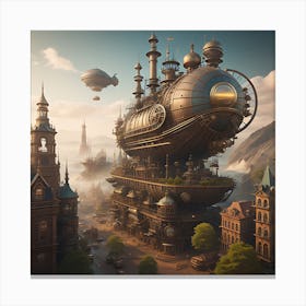 Mechanical Metropolis 2 Canvas Print