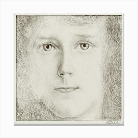 Portrait Of Willy Timmerman (1895), Jan Toorop Canvas Print