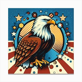 Patriotic Eagle Canvas Print