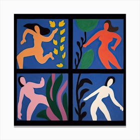 Women Dancing, Shape Study, The Matisse Inspired Art Collection 1 Canvas Print