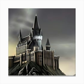 Castle Architecture Landscape Fortress Building Tower Landmark Canvas Print