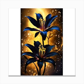 Black Lily Canvas Print