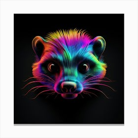 Rainbow Ferret Canvas Print