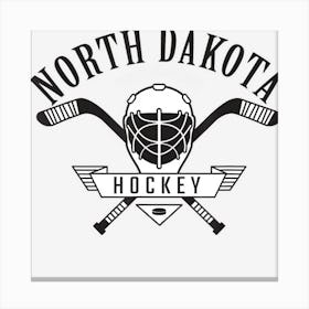 Classic North Dakota Hockey Canvas Print