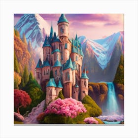A beautiful and wonderful castle in the middle of stunning nature 6 Canvas Print
