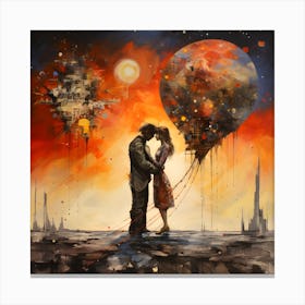 Lovers By Csaba Fikker 45 Canvas Print