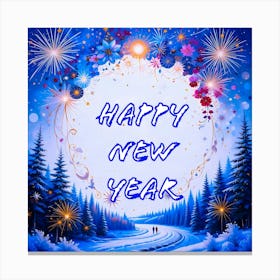 Happy New Year 1 Canvas Print