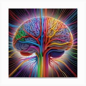 Colorful Brain 25 Canvas Print