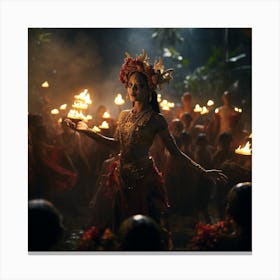 Dancer In The Forest Canvas Print