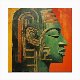 Aztec man Canvas Print