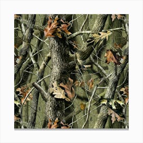 Realtree Camo Seamless Pattern Camo Hunting Canvas Print