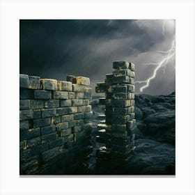 Bleak lightening  Canvas Print