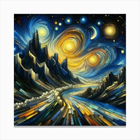 Starry Night 1 Canvas Print