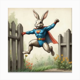 Super Bunny 7 Canvas Print