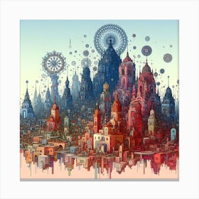 Sprawling Cityscape 4 1 Canvas Print