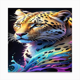 Leopard Painting Canvas Print