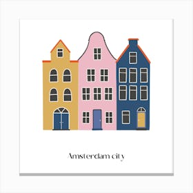 Amsterdam City Canvas Print