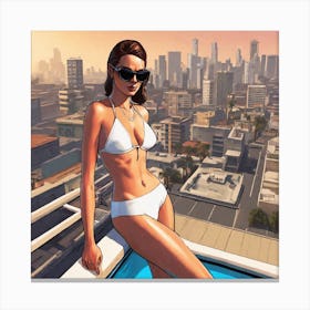 Grand Theft Auto 4 Canvas Print
