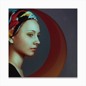 Portrait Of A Young Woman Canvas Print