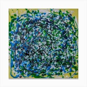 Abstract Wall Art Inspired by Jackson Pollock 1 Canvas Print