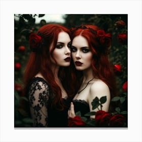 Gothic Women 9 Canvas Print