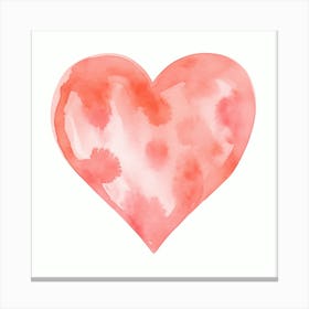 Watercolor Heart 2 Canvas Print