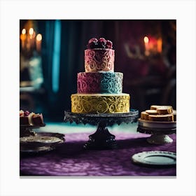 Scrollwork Iced Cake Canvas Print