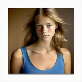 Portrait Of A Young Woman 7 Canvas Print