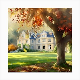 House In Autumn Canvas Print