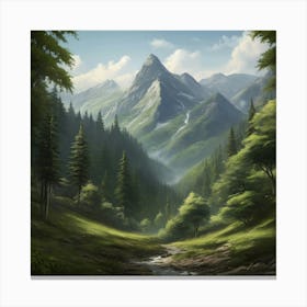 Mountain Landscape 1 Canvas Print