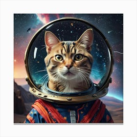 Cat In Space Canvas Print