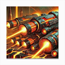 Mantle Guardians Weaponry Canvas Print