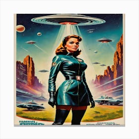 Aliens From Outer Space 1 Canvas Print
