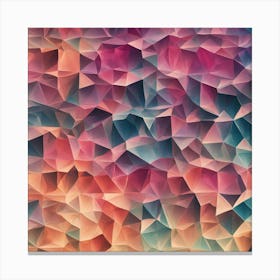 Abstract Polygonal Background Canvas Print