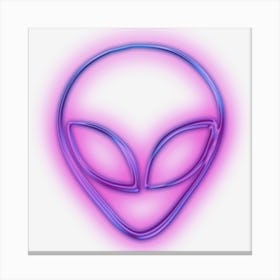 Alien Love Purple Canvas Print