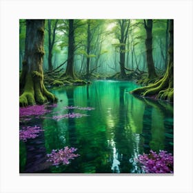 Forest In Bloom Canvas Print